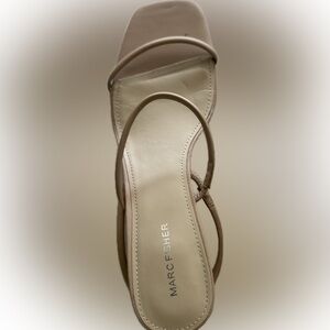 Marc Fisher Beige Strappy Heels